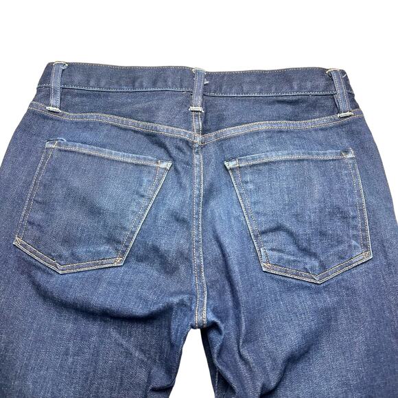 Flint & Tinder | Men | Dark Straight Tapered Stretch Selvedge Denim Jeans | 30 - Picture 10 of 13